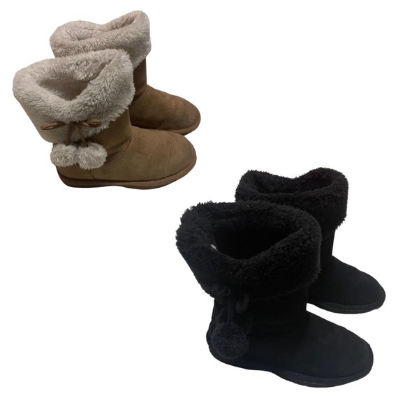 Two Pairs of Boots - Black &Brown - Youth Size 11 - One Great Price - Picture 2 of 6